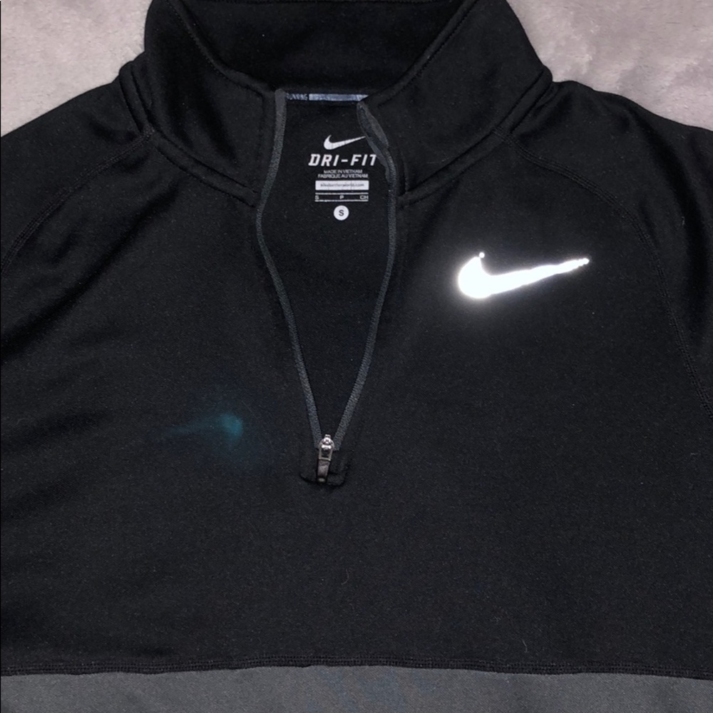 Nike Dri-Fit 1/4 Zip Black Pull Over